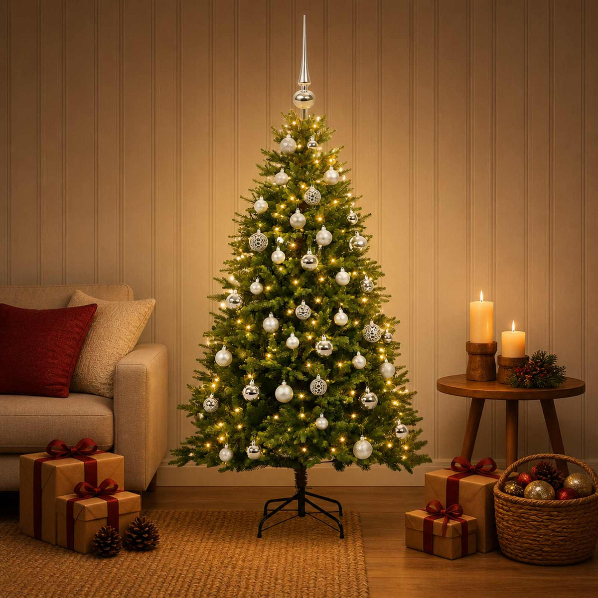 Artificial Christmas Tree Bauble LEDs