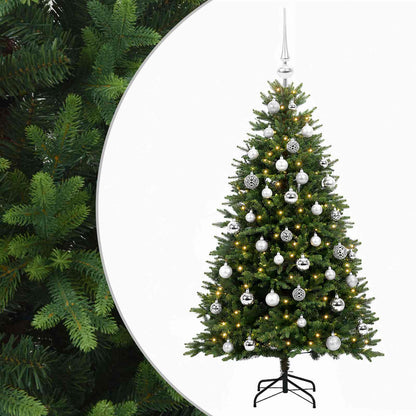 vidaXL Artificial Christmas Tree with Bauble 150 cm 150 LEDs 2