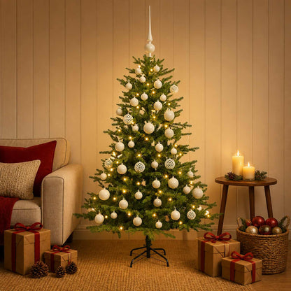 vidaXL Artificial Christmas Tree with Bauble 120 cm 150 LEDs 3