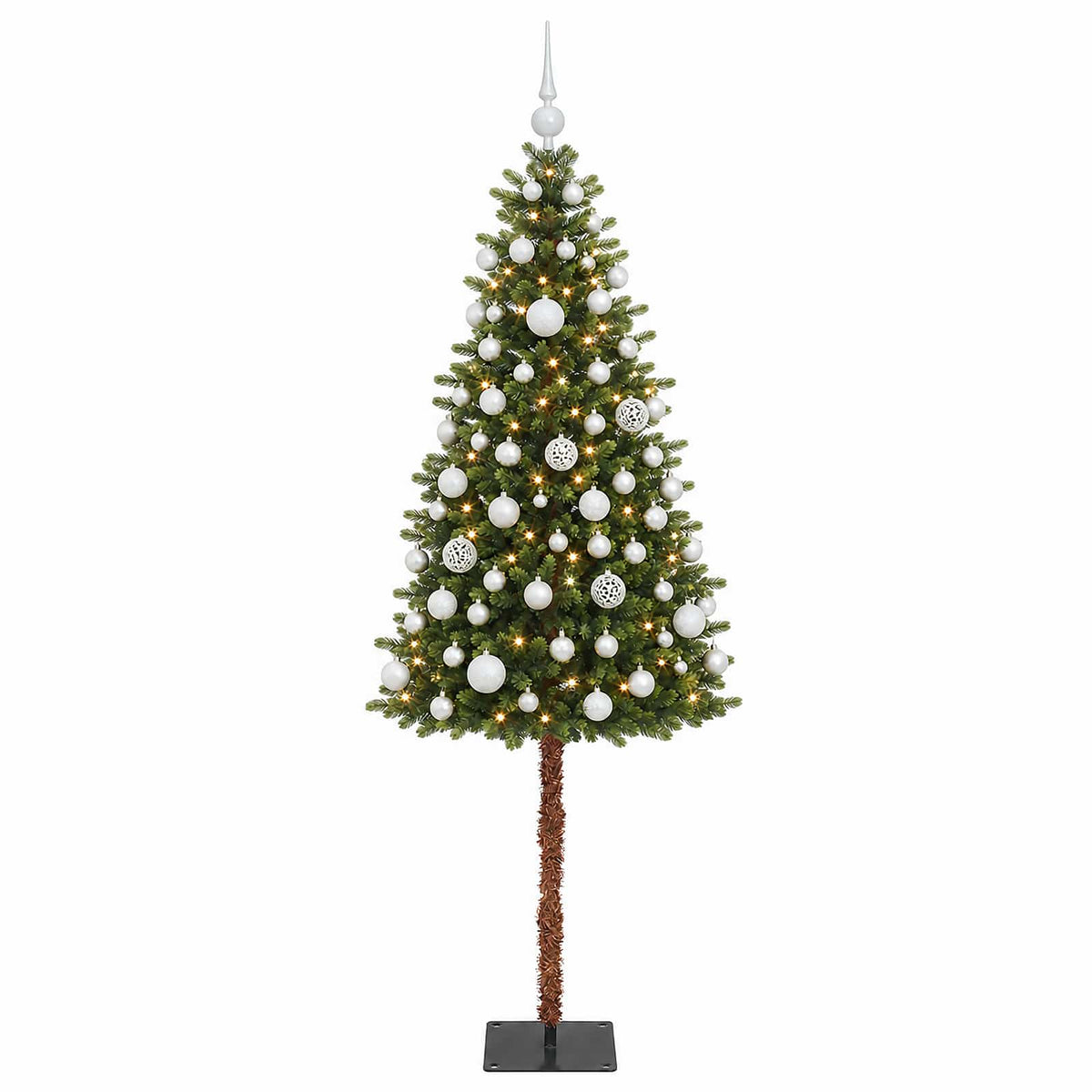 vidaXL Artificial Christmas Tree with Bauble 150 cm 150 LEDs 4