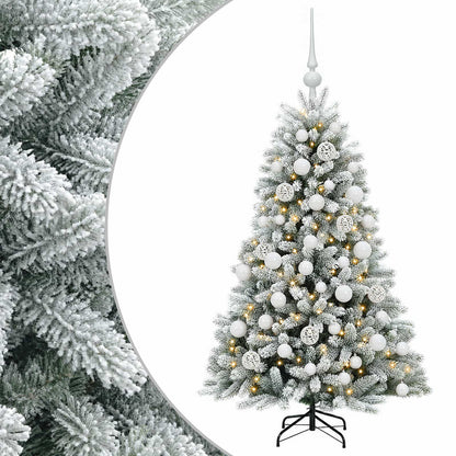 vidaXL Artificial Christmas Tree with Bauble 120 cm 150 LEDs 2