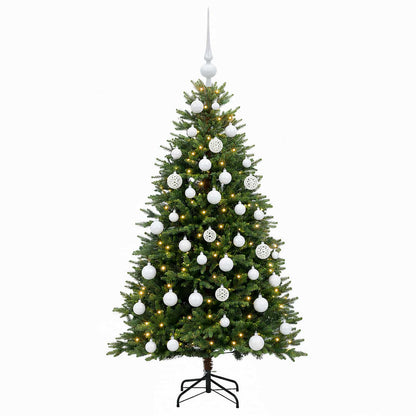 vidaXL Artificial Christmas Tree with Bauble 150 cm 150 LEDs 4