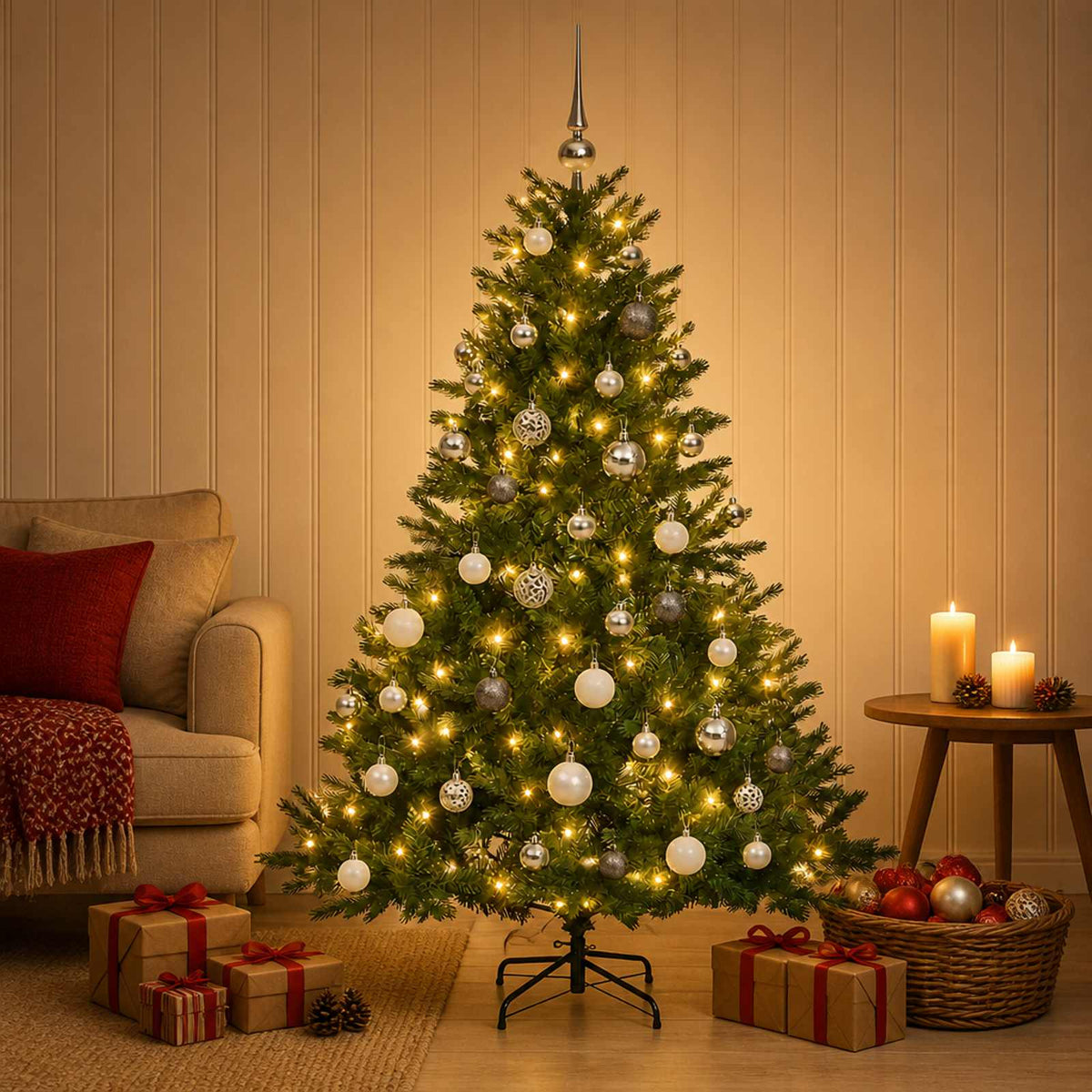 Artificial Christmas Tree Bauble LEDs