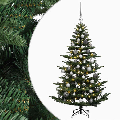 vidaXL Artificial Christmas Tree with Bauble 120 cm 150 LEDs 2