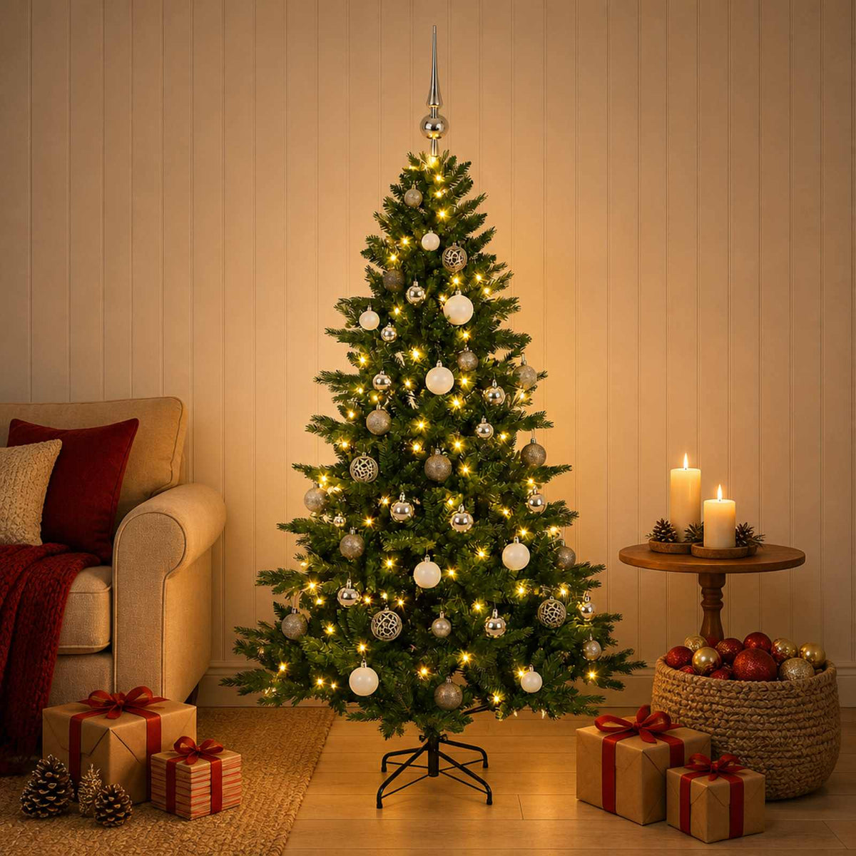Artificial Christmas Tree Bauble LEDs
