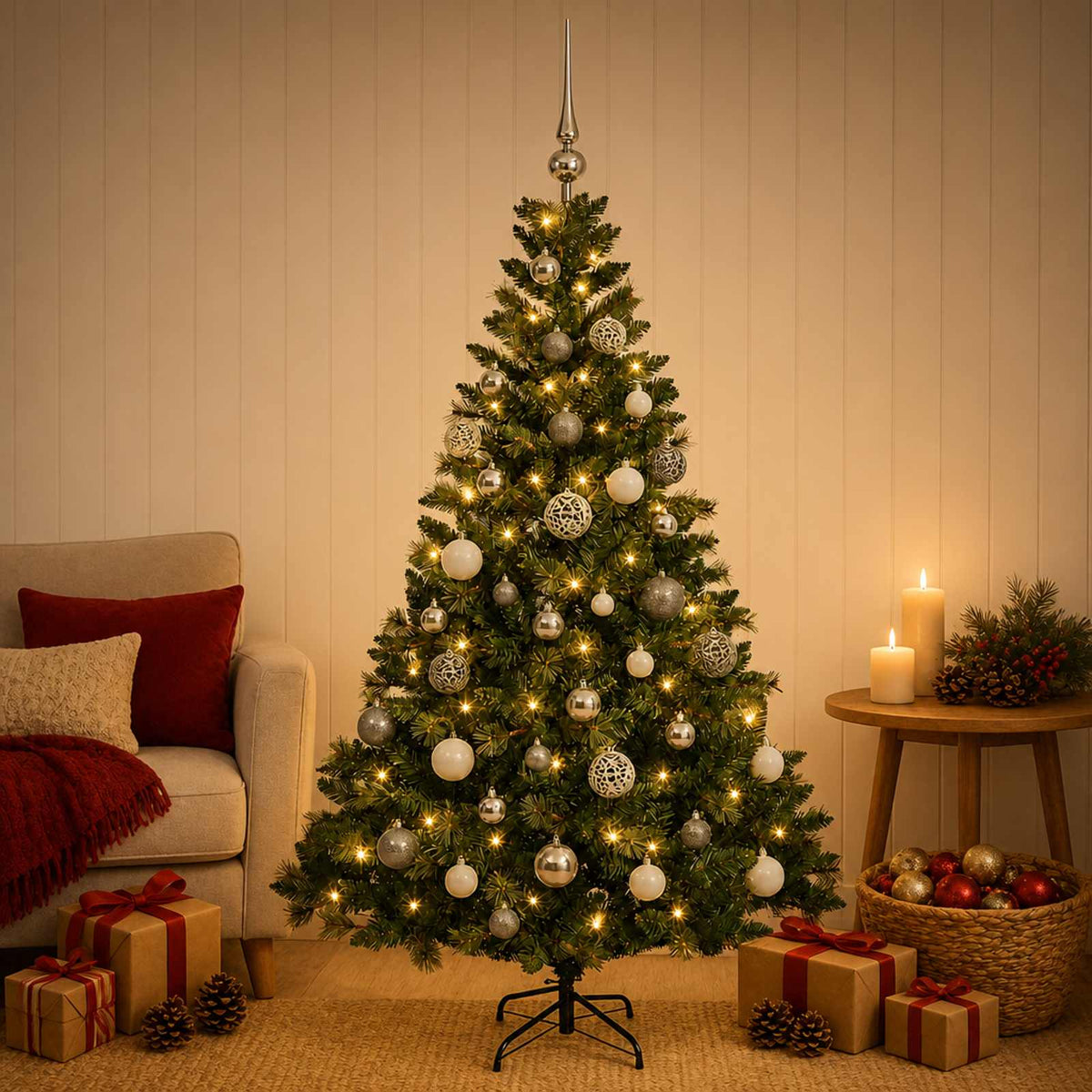 Artificial Christmas Tree Bauble LEDs