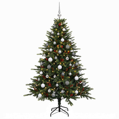 vidaXL Artificial Christmas Tree with Bauble 120 cm 150 LEDs 4