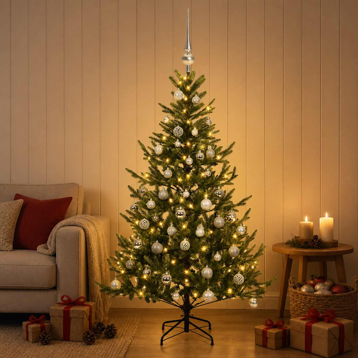 Artificial Christmas Tree Bauble LEDs