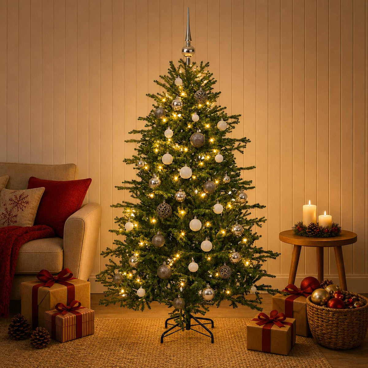 Artificial Christmas Tree Bauble LEDs
