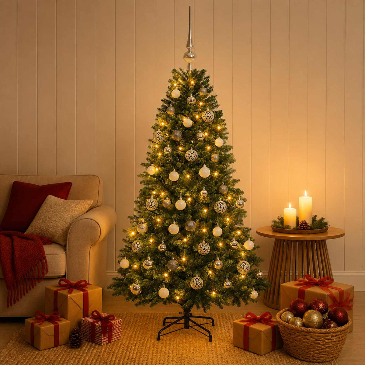 Artificial Christmas Tree Bauble LEDs