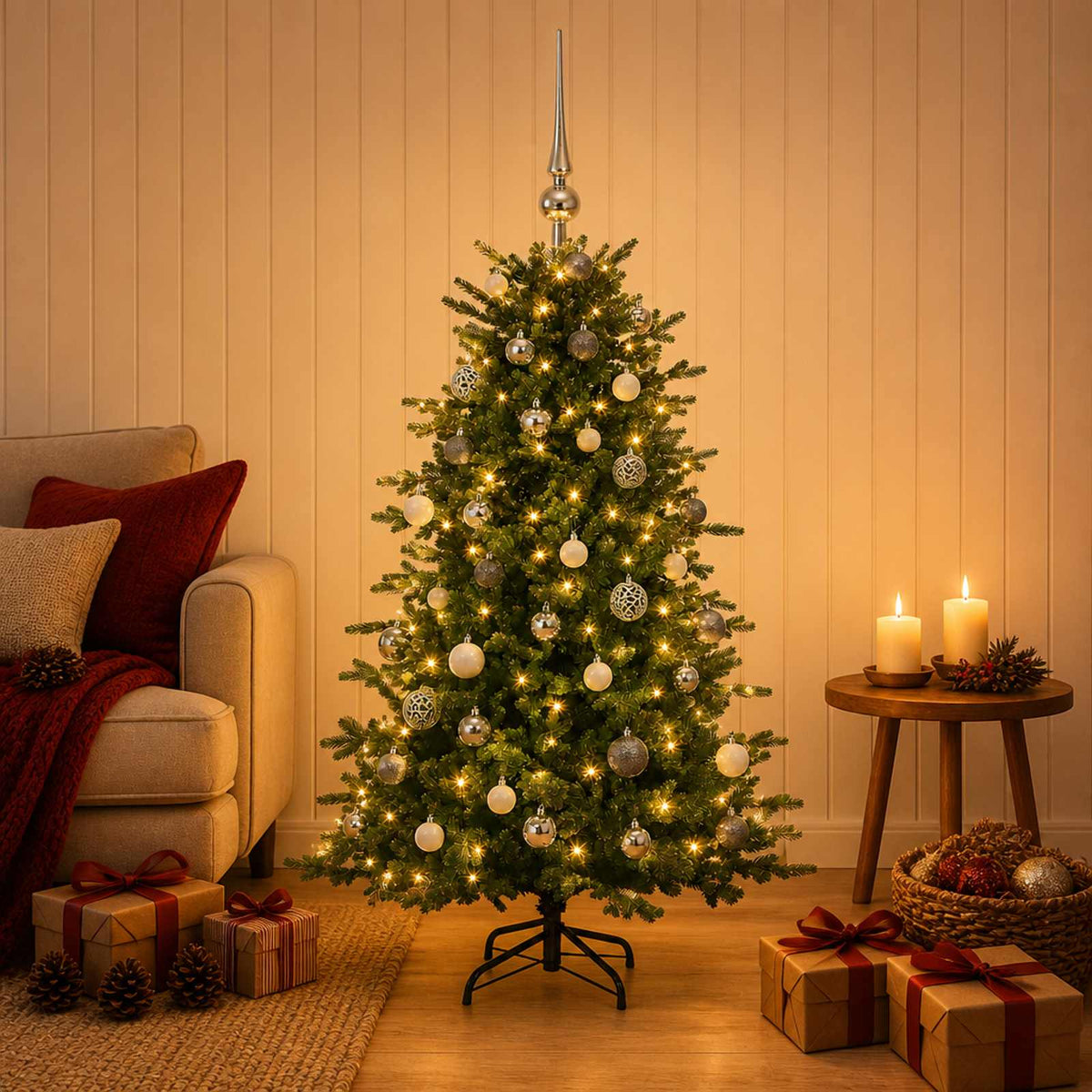 Artificial Christmas Tree Bauble LEDs