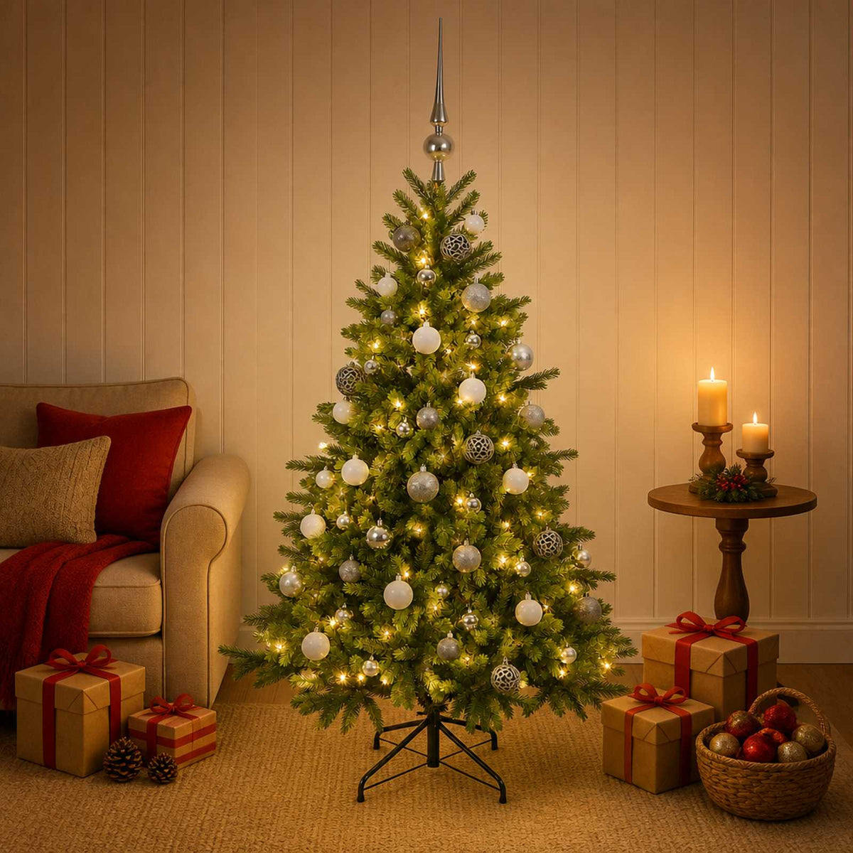Artificial Christmas Tree Bauble LEDs