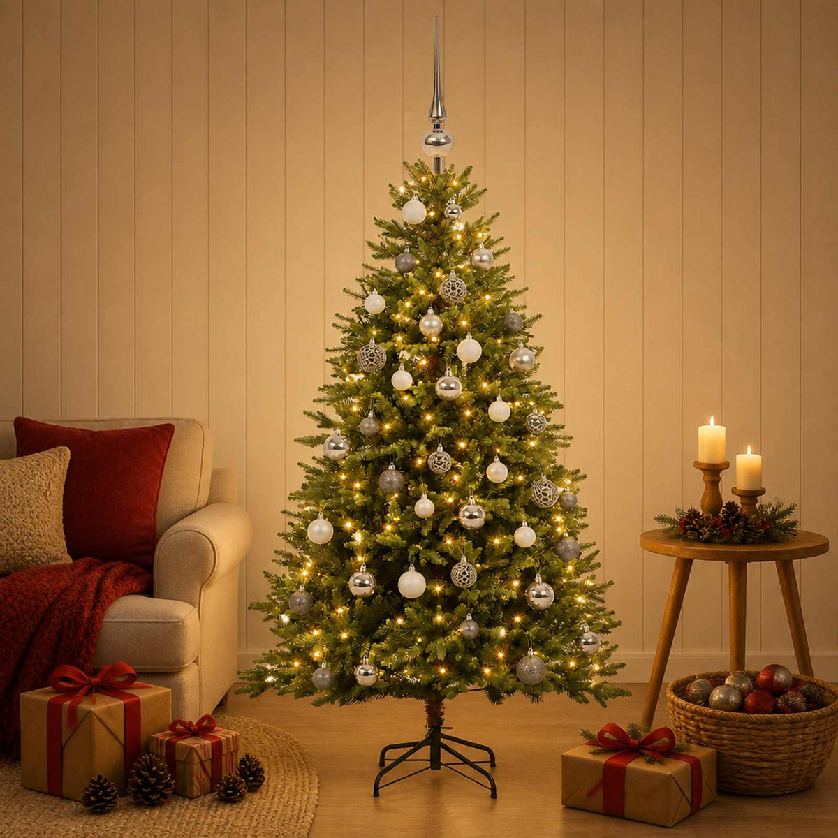Artificial Christmas Tree Bauble LEDs