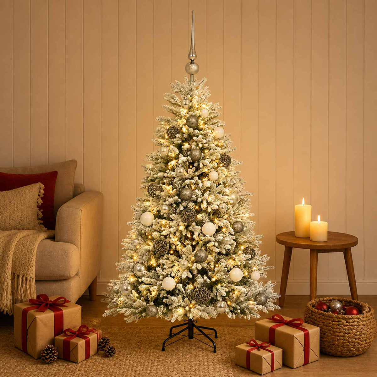 Artificial Christmas Tree Bauble LEDs