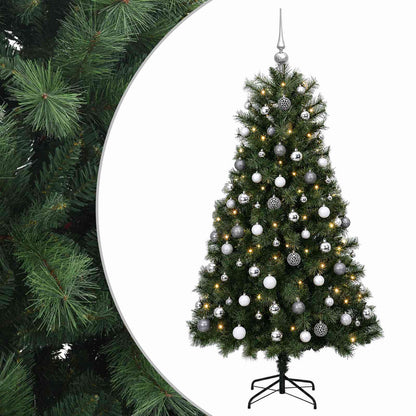 Artificial Hinged Christmas Tree Baubles LEDs