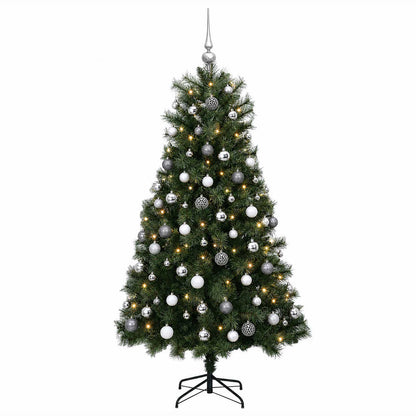 Artificial Hinged Christmas Tree Baubles LEDs