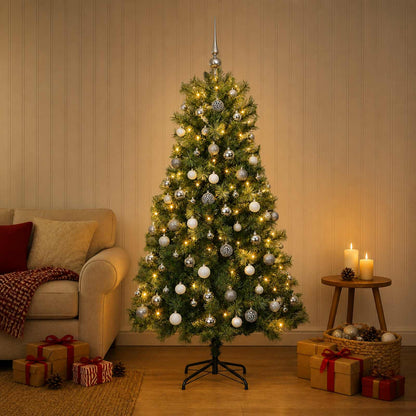 Artificial Hinged Christmas Tree Baubles LEDs