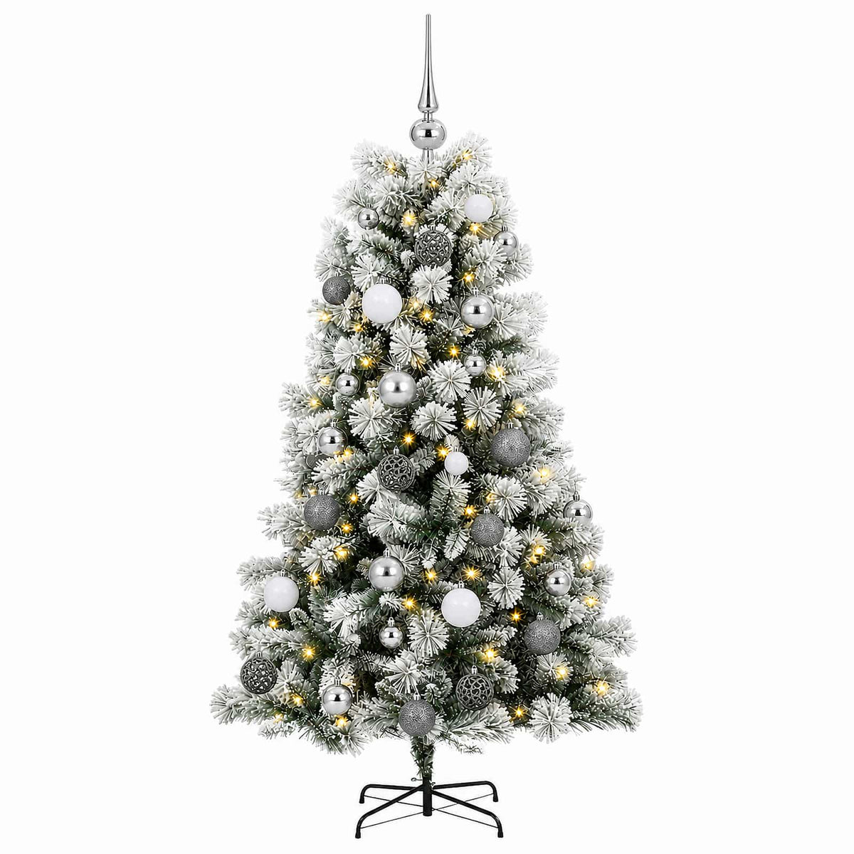 Artificial Hinged Christmas Tree Baubles LEDs
