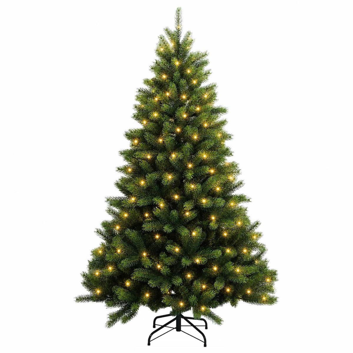 Artificial Hinged Christmas Tree LEDs Warm White