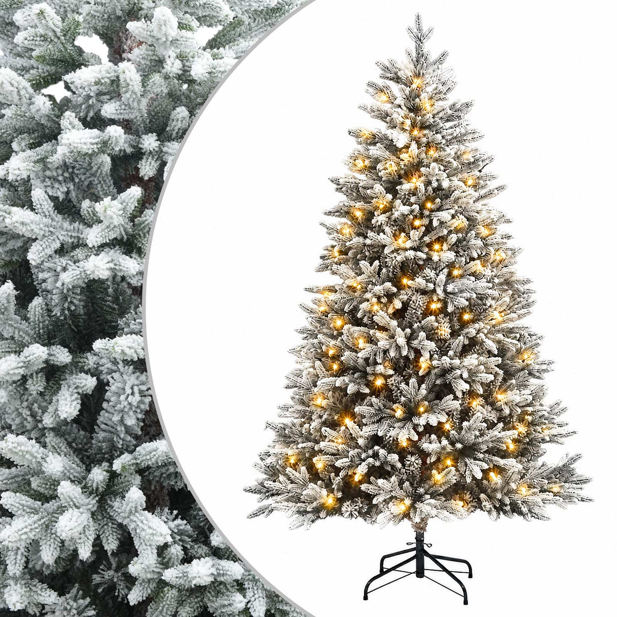 Artificial Hinged Christmas Tree LEDs Warm White