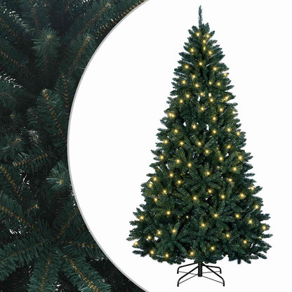 Artificial Christmas Tree Bauble Dark Green LEDs