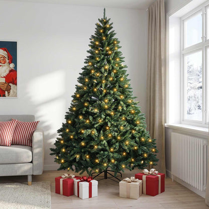 Artificial Christmas Tree Bauble Dark Green LEDs
