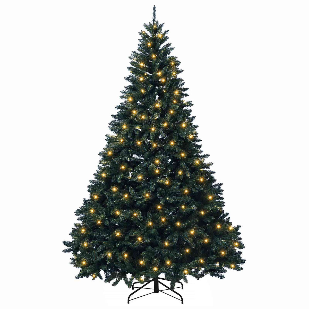Artificial Christmas Tree Bauble Dark Green LEDs