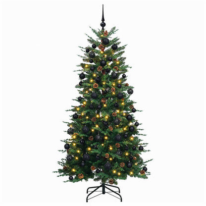 vidaXL Artificial Christmas Tree with Bauble 240 cm 300 LEDs 4