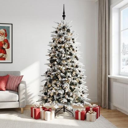vidaXL Artificial Christmas Tree with Bauble 240 cm 300 LEDs 3