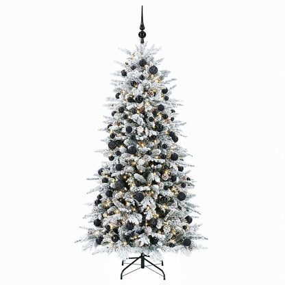 vidaXL Artificial Christmas Tree with Bauble 240 cm 300 LEDs 4