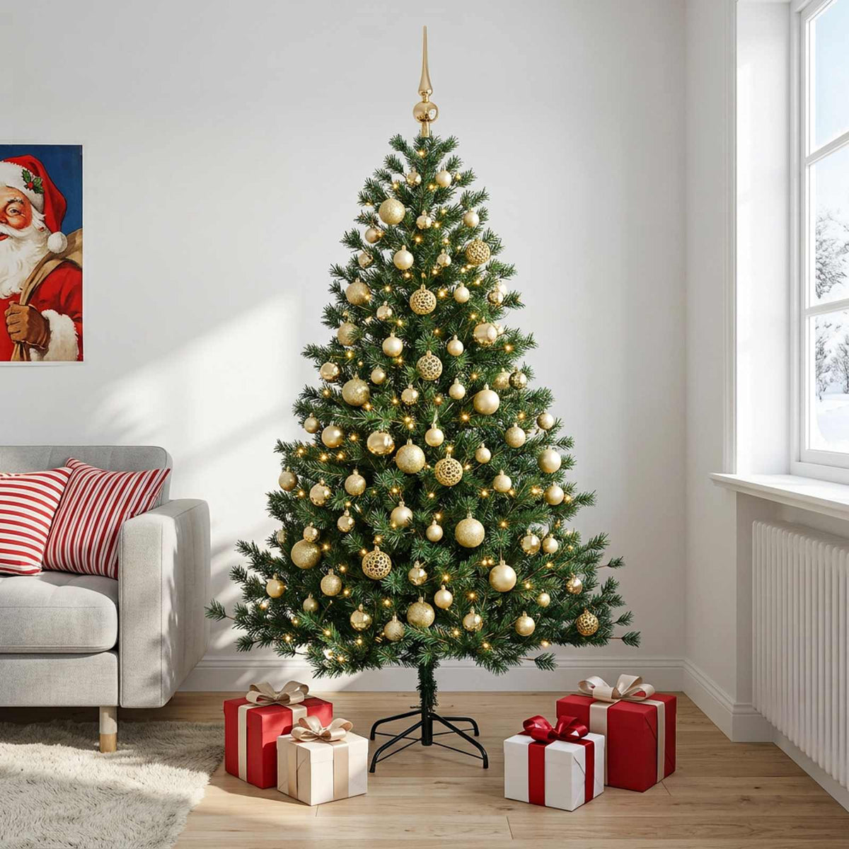 Artificial Christmas Tree Bauble LEDs