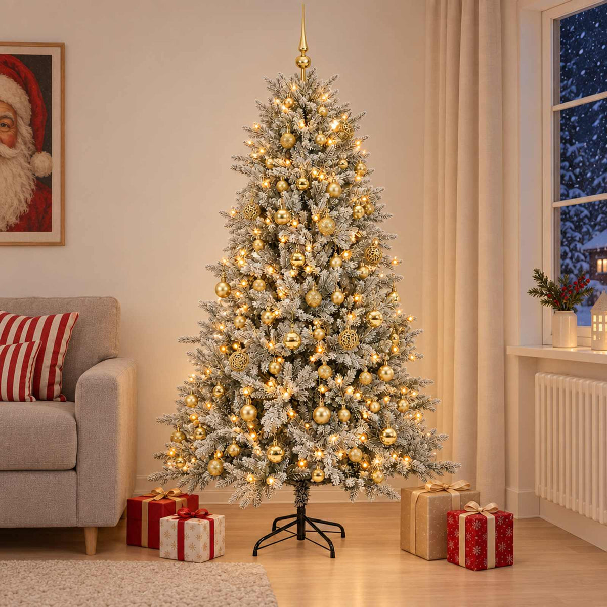 Artificial Christmas Tree Bauble LEDs