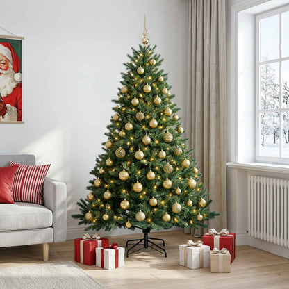 vidaXL Artificial Christmas Tree with Bauble 240 cm 300 LEDs 3