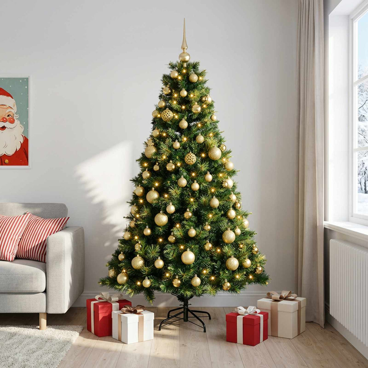 Artificial Christmas Tree Bauble LEDs