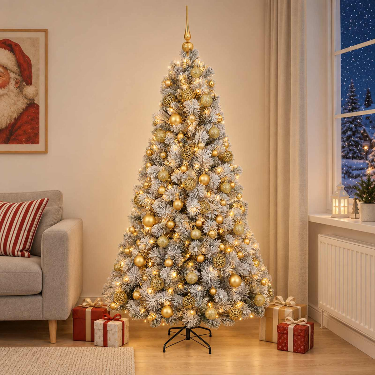 Artificial Christmas Tree Bauble LEDs