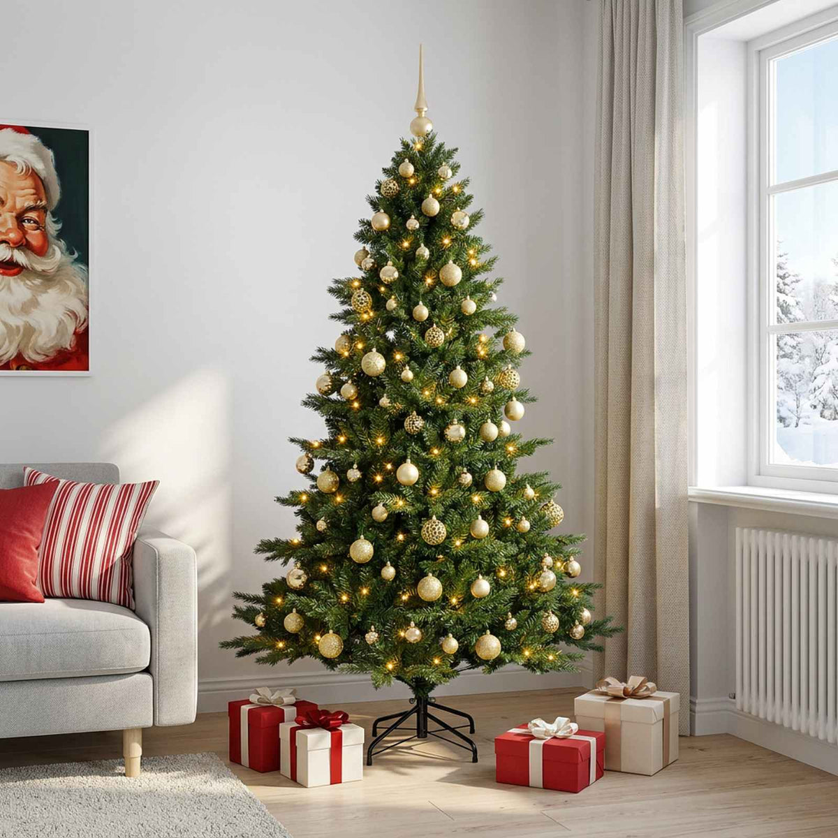 Artificial Christmas Tree Bauble LEDs