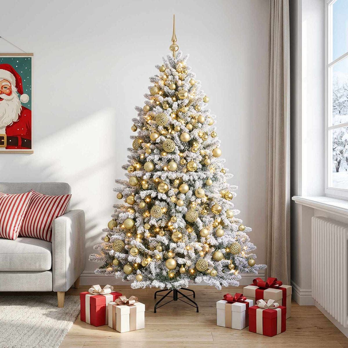 Artificial Christmas Tree Bauble LEDs