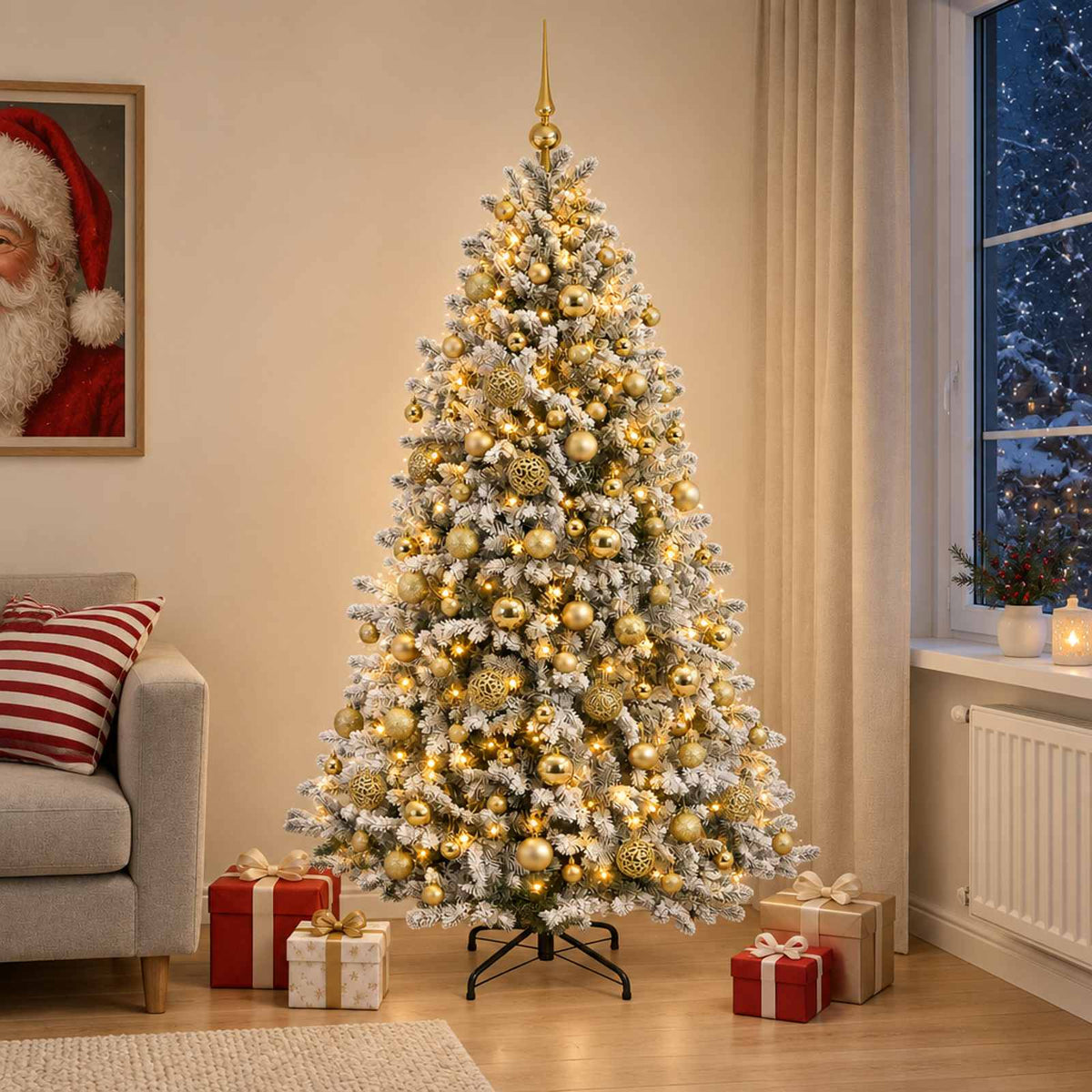 Artificial Christmas Tree Bauble LEDs