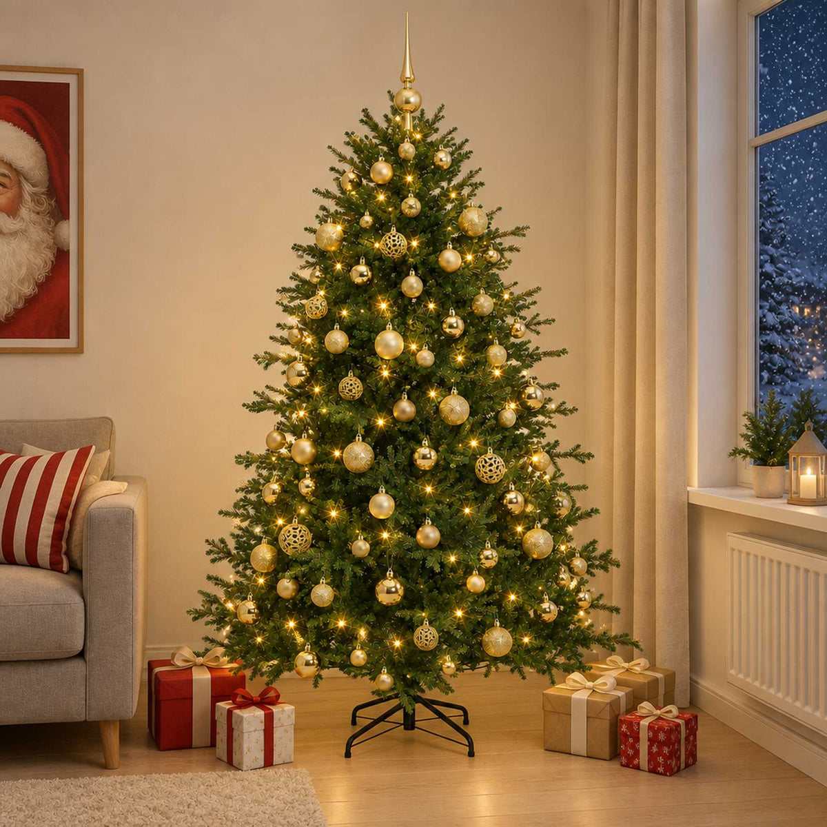 Artificial Christmas Tree Bauble LEDs