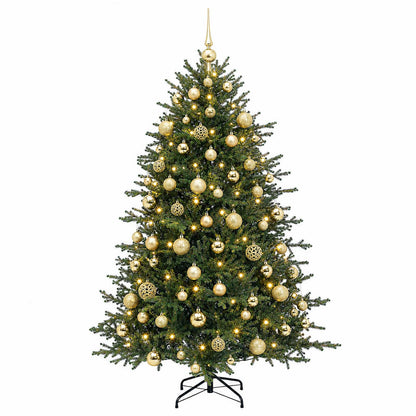 vidaXL Artificial Christmas Tree with Bauble 240 cm 300 LEDs 4