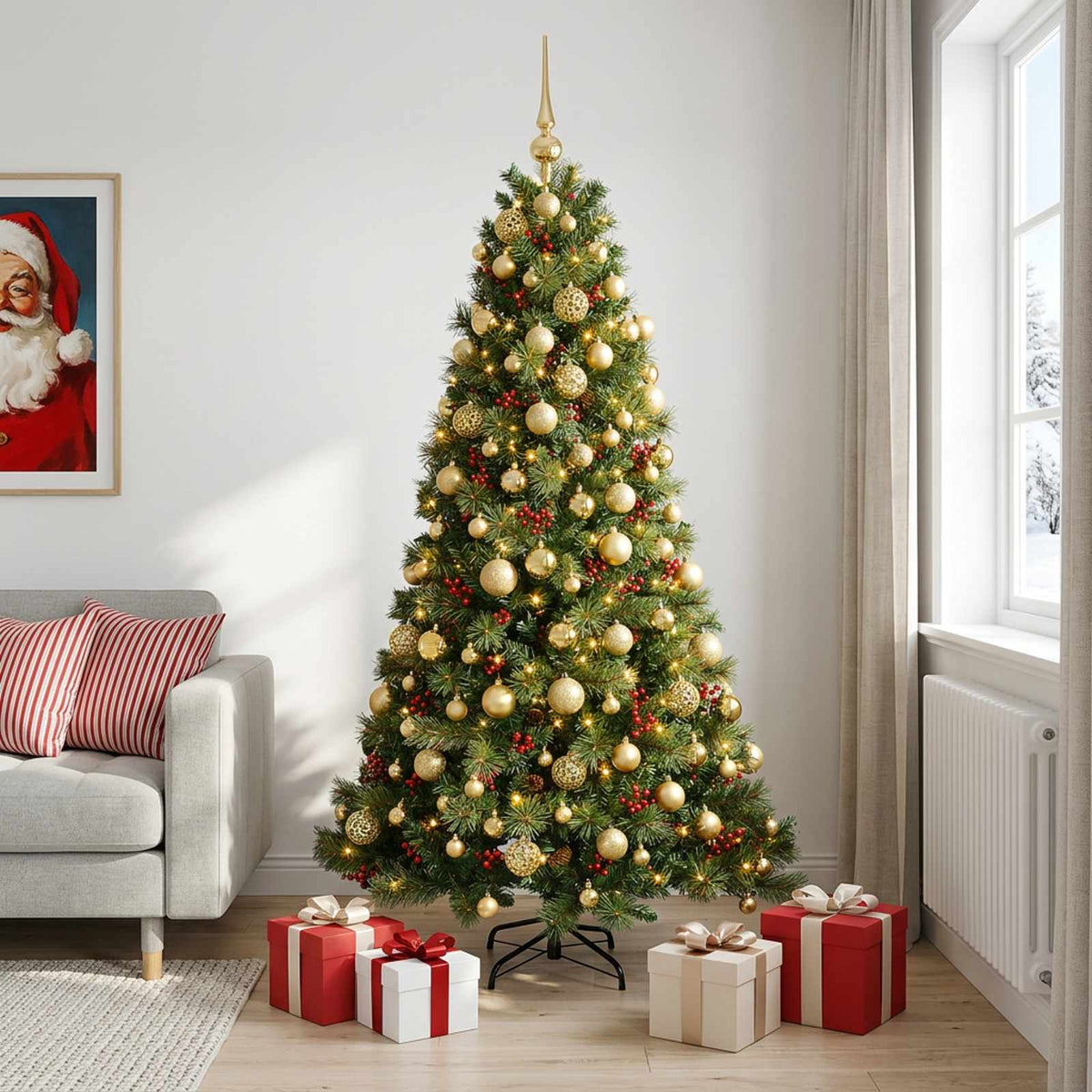 Artificial Christmas Tree Bauble LEDs