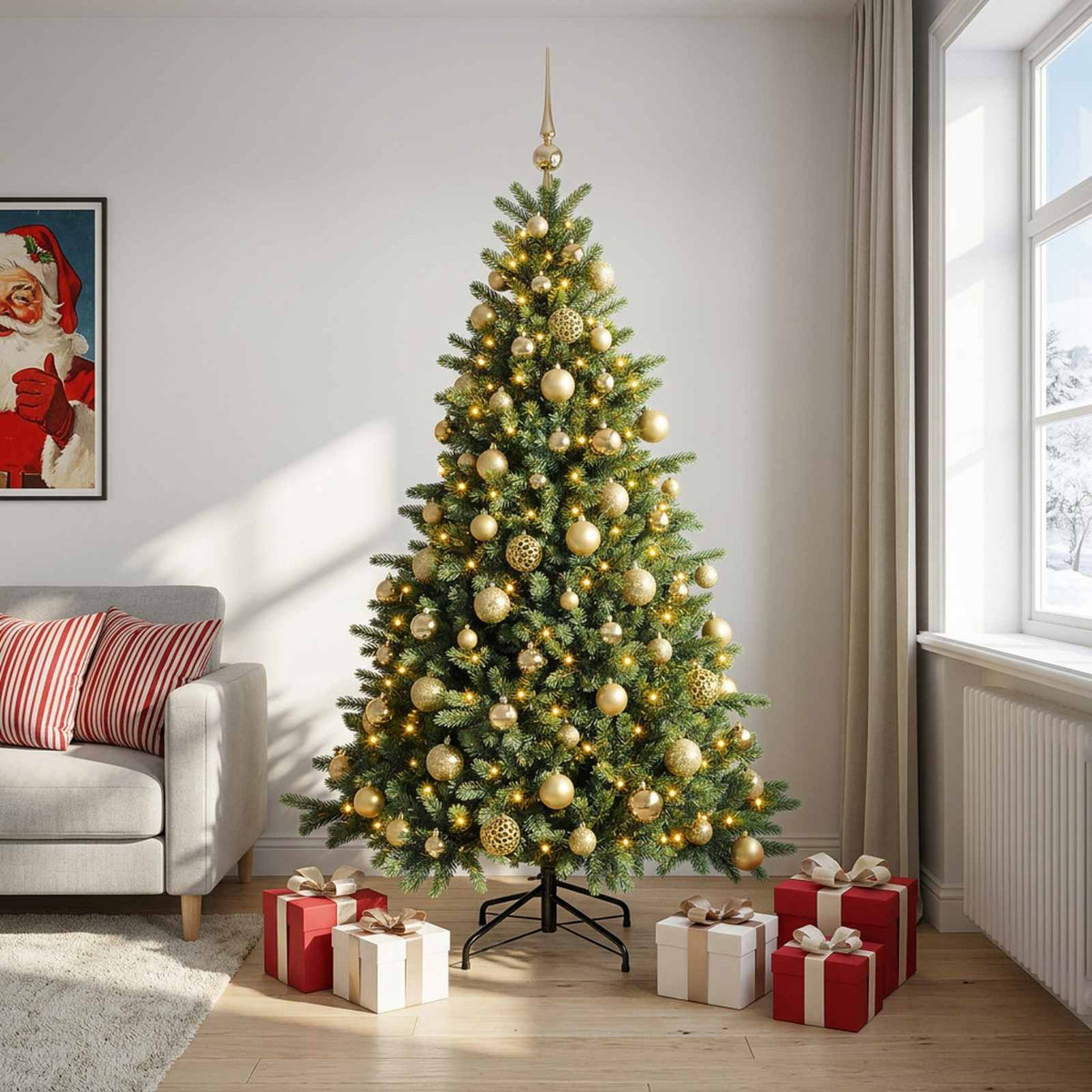 Artificial Christmas Tree Bauble LEDs
