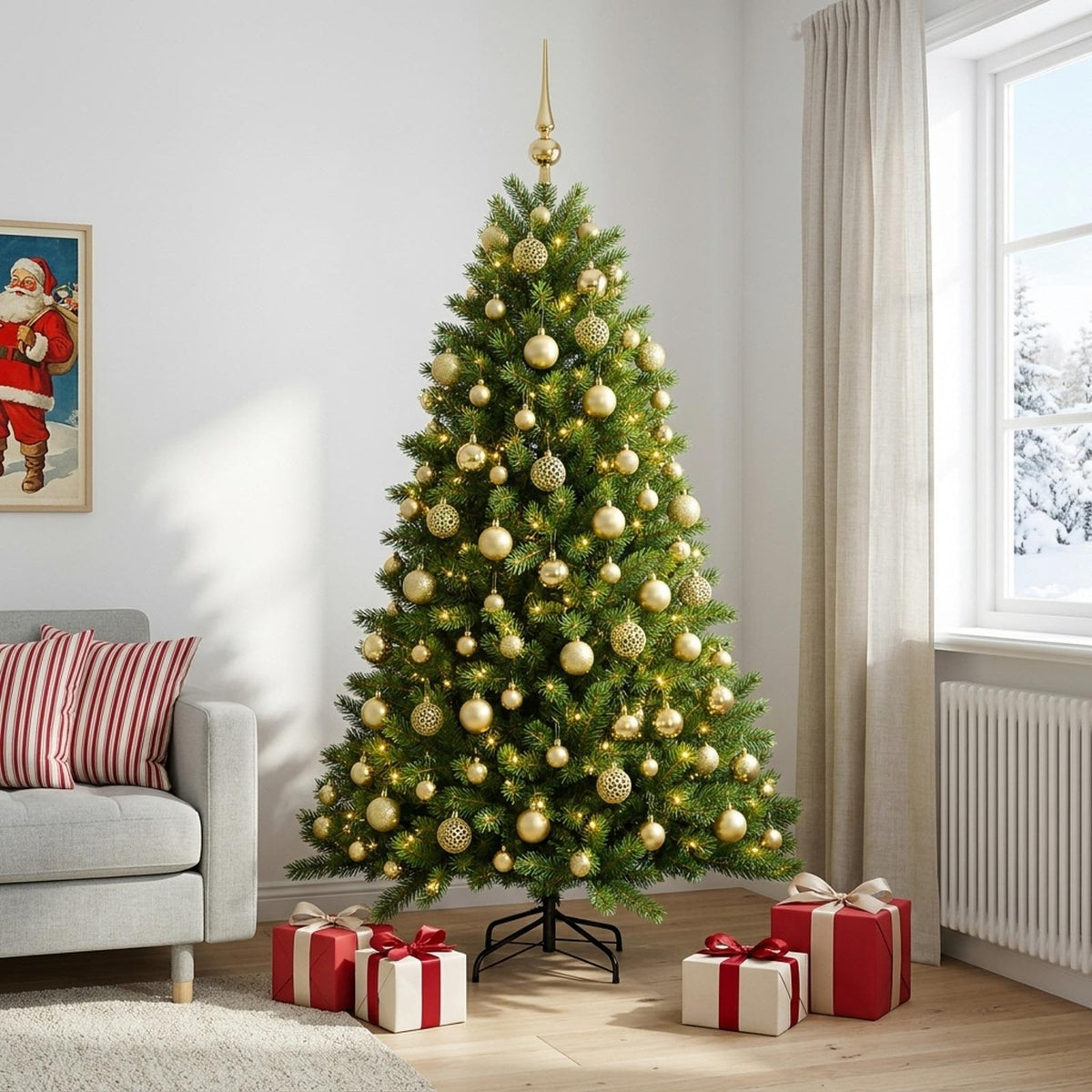Artificial Christmas Tree Bauble LEDs