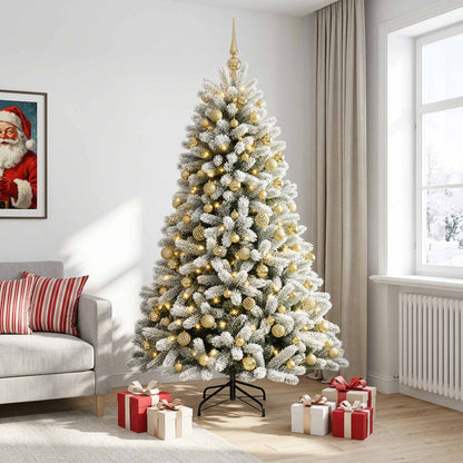 vidaXL Artificial Christmas Tree with Bauble 180 cm 300 LEDs 3