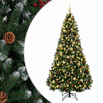 Artificial Christmas Tree Green Bauble LEDs
