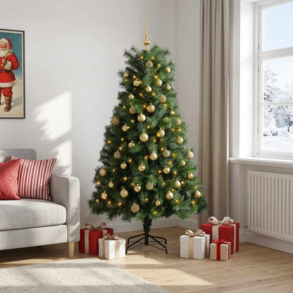 Artificial Hinged Christmas Tree Baubles LEDs