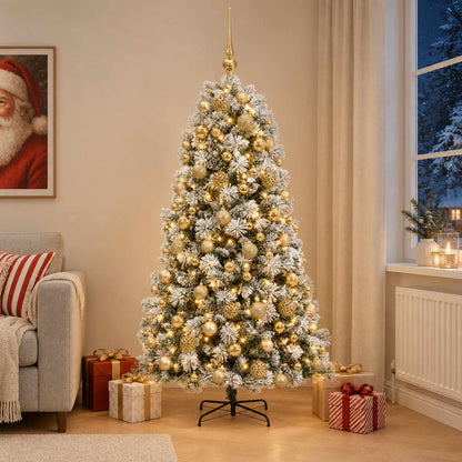 Artificial Hinged Christmas Tree Baubles LEDs