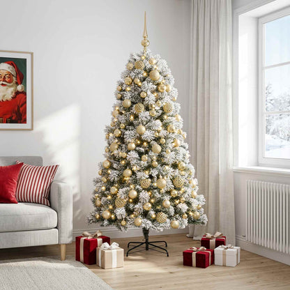 Artificial Hinged Christmas Tree Baubles LEDs