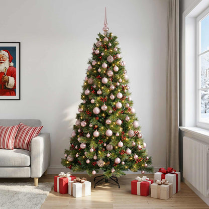 Artificial Christmas Tree Bauble LEDs pink balls
