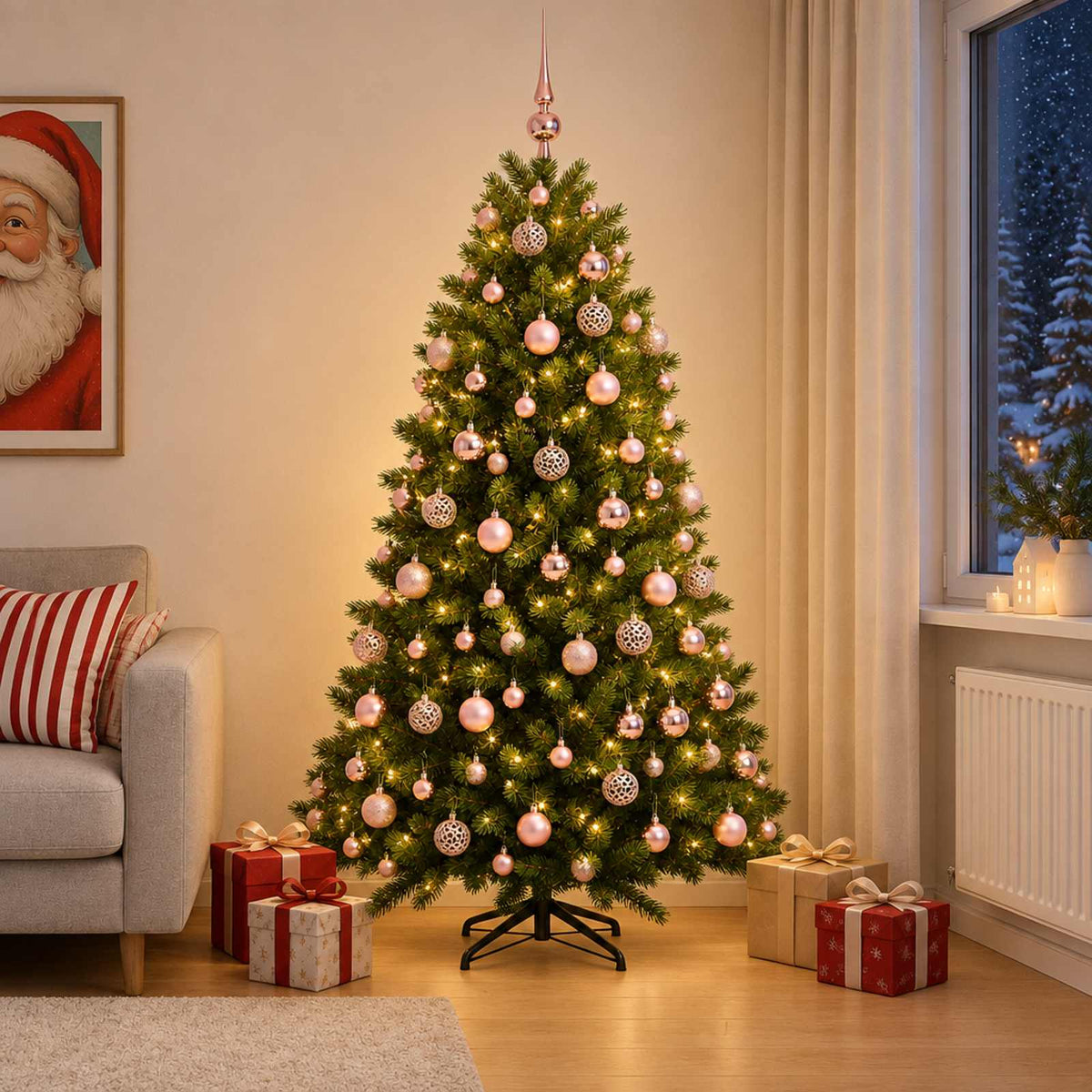Artificial Christmas Tree Bauble LEDs